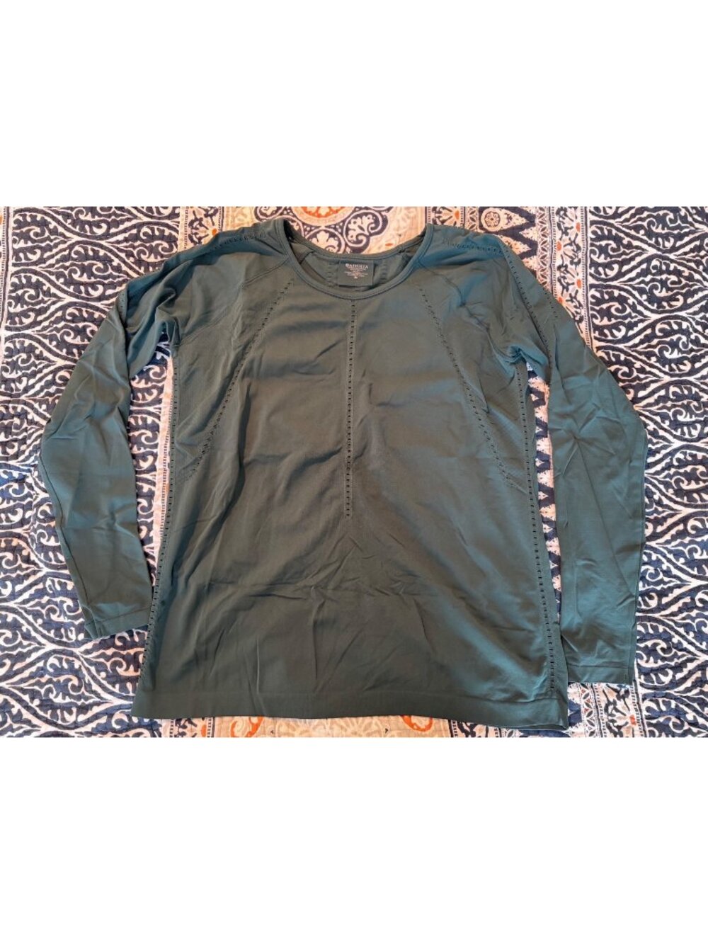 Athleta Women’s Foothills Long-Sleeve Tee Dark Green XL